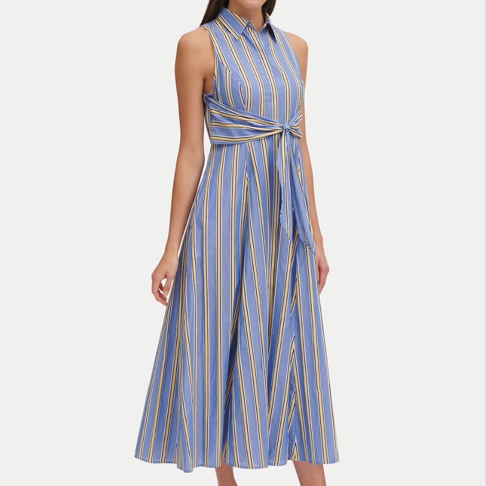 Tommy Hilfiger stripe tie-front maxi dress
